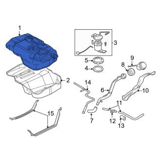 New OEM Fuel Tank Fits, 2007 Ford Escape - Part # 7L8Z9002B