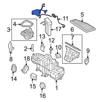 New OEM HVAC System Wiring Harness Fits, 2010-2012 Ford Escape - Part # AL8Z19D887A
