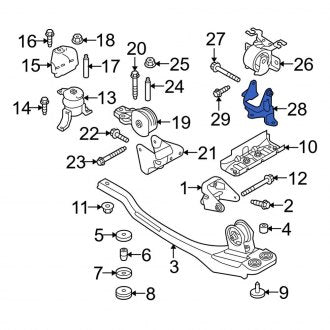 New OEM Manual Transmission Mount Bracket Fits, 2008-2012 Ford Escape - Part # 5L8Z6M007BA