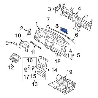 New OEM Instrument Panel Cover Fits, 2010-2012 Ford Escape - Part # 9L8Z7804608AF