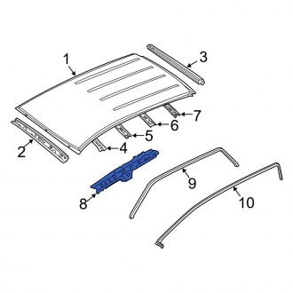 New OEM Left Inner Roof Side Rail Fits, 2009-2012 Ford Escape - Part # 9L8Z78513A31A