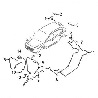 New OEM Rear Antenna Cable Fits, 2020 Ford Escape - Part # LX6Z19A397NBD