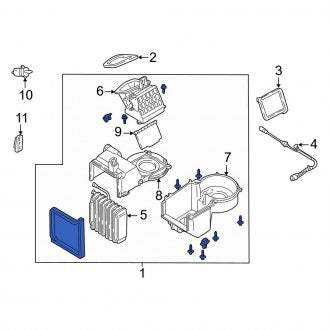 New OEM A/C Evaporator Core and Case Assembly Fits, 2005-2007 Ford Escape - Part # 6M6Z19850AA