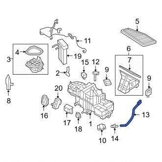 New OEM Lower A/C Evaporator Temperature Sensor Fits, 2008-2009 Ford Escape - Part # 8M6Z19C734A