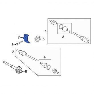 New OEM CV Axle Shaft Carrier Bearing Bracket Fits, 2005-2012 Ford Escape - Part # 5M6Z3K305AA