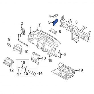 New OEM Instrument Panel Mounting Bracket Fits, 2009-2012 Ford Escape - Part # 9L8Z78045B00A
