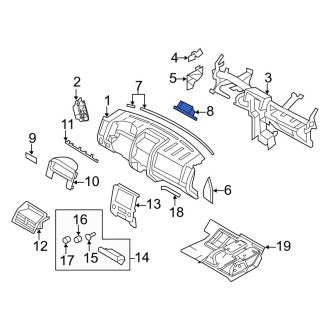 New OEM Instrument Panel Cover Fits, 2008-2012 Ford Escape - Part # 8L8Z78017A26A