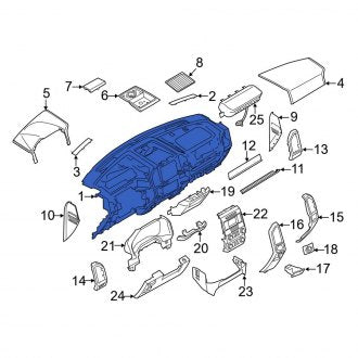 New OEM Dashboard Panel Fits, 2018-2022 Ford F-350 - Part # HC3Z2504320CE