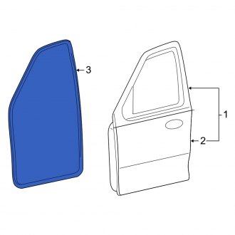 New OEM Front Left Door Seal Fits, 2006-2007 Mercury Mariner - Part # 6L8Z7820935AA