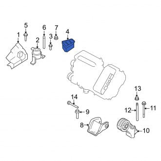 New OEM Engine Mount Bracket Fits, 2009-2011 Mercury Mariner - Part # 9M6Z6A023A