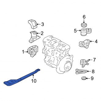 New OEM Engine Mount Crossmember Fits, 2005 Mercury Mariner - Part # 5L8Z6P094AA
