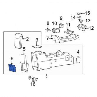 New OEM Rear Console Cup Holder Fits, 2005-2007 Mercury Mariner - Part # 5L8Z7813562AAD