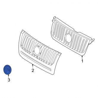 New OEM Front Grille Emblem Fits, 2008-2011 Mercury Mariner - Part # 8E6Z8213B