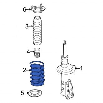 New OEM Front Coil Spring Fits, 2007-2010 Ford Edge - Part # 7T4Z5310B