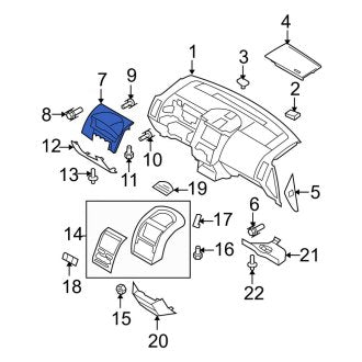 New OEM Instrument Cluster Bezel Fits, 2008-2010 Ford Edge - Part # 8T4Z78044D70BE