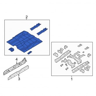 New OEM Front Floor Pan Fits, 2007-2010 Ford Edge - Part # 7T4Z7811141A