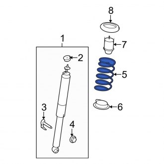 New OEM Rear Coil Spring Fits, 2010 Ford Edge - Part # 9T4Z5560G