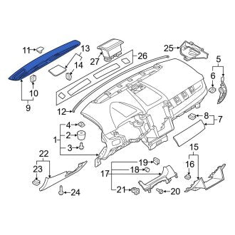 New OEM Dashboard Air Vent Fits, 2011-2014 Ford Edge - Part # BT4Z78044E82AC
