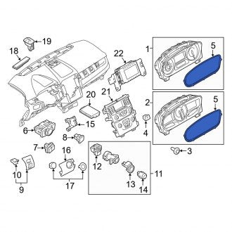 New OEM Instrument Panel Lens Fits, 2011-2014 Ford Edge - Part # BT4Z10890B