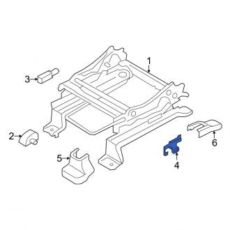 New OEM Front Left Seat Track Bracket Fits, 2011 Ford Edge - Part # 7T4Z14A301J