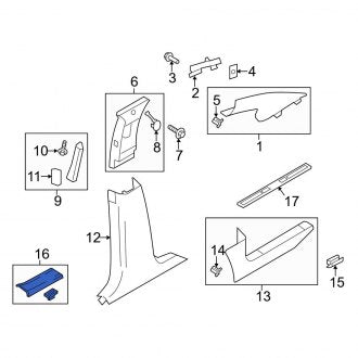 New OEM Front Right Door Sill Plate Fits, 2011-2014 Ford Edge - Part # BT4Z7813208AA