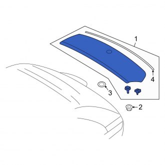 New OEM Rear Spoiler Fits, 2007-2012 Ford Edge - Part # 8T4Z7844210A