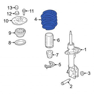 New OEM Front Coil Spring Fits, 2012-2015 Ford Edge - Part # CT4Z5310A