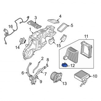 New OEM Rear A/C Expansion Valve Fits, 2009 Ford Flex - Part # 8A8Z19860A