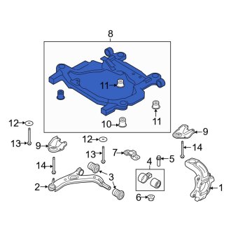 New OEM Front Suspension Subframe Crossmember Fits, 2013 Ford Flex - Part # DA8Z5C145A