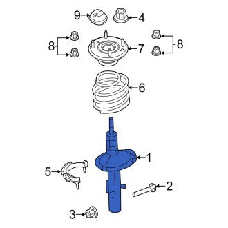 New OEM Front Right Suspension Strut Fits, 2009 Ford Flex - Part # 8A8Z18124B