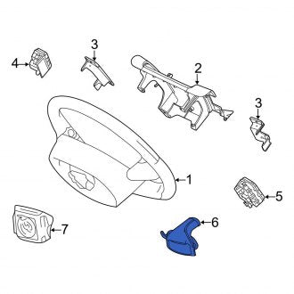 New OEM Left Steering Wheel Transmission Shift Control Switch Fits, 2010-2012 Ford Flex - Part # AG1Z3F885AA