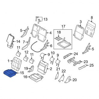 New OEM Front Right Seat Cover Fits, 2013-2019 Ford Flex - Part # DA8Z7462900EA