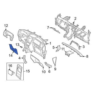 New OEM Instrument Panel Cover Fits, 2011-2014 Lincoln Navigator - Part # BL7Z7804459AA