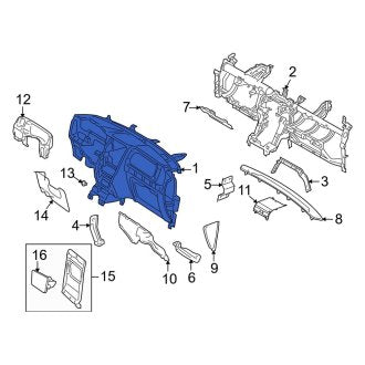 New OEM Dashboard Panel Fits, 2007-2014 Lincoln Navigator - Part # 7L7Z7804320AA