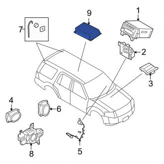 New OEM Radio Amplifier Fits, 2010 Lincoln Navigator - Part # AL7Z18B849C