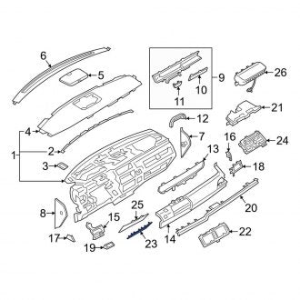 New OEM Left Instrument Panel Trim Panel Fits, 2018-2021 Lincoln Navigator - Part # JL7Z78044A91DA