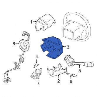 New OEM Inner Steering Column Cover Fits, 2004 Mercury Monterey - Part # 4F2Z3L518BA