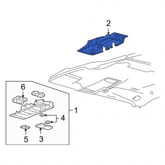 New OEM Lower Console Bracket Fits, 2004-2007 Mercury Monterey - Part # 4F2Z17045B34AAA