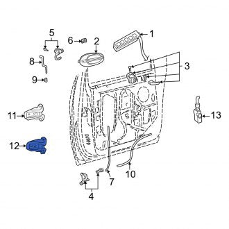 New OEM Front Lower Door Hinge Fits, 2004-2007 Mercury Monterey - Part # F78Z1622810AA