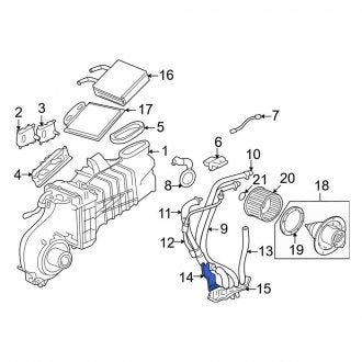 New OEM HVAC Blower Motor Bracket Fits, 2003-2005 Lincoln Aviator - Part # 1L2Z19C897BA