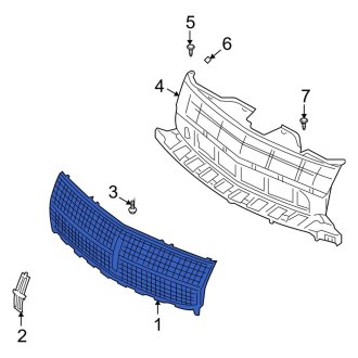 New OEM Front Upper Grille Fits, 2008-2010 Lincoln MKX - Part # 8A1Z8200AA