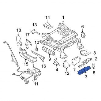 New OEM Front Right Seat Adjuster Bracket Fits, 2007-2010 Lincoln MKX - Part # 7A1Z14A301A