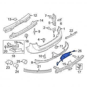 New OEM Rear Body Wiring Harness Fits, 2013-2015 Lincoln MKX - Part # DA1Z15K868A