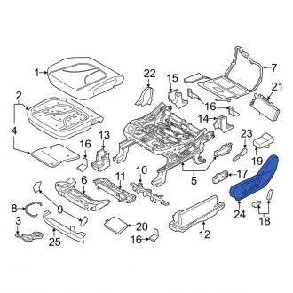 New OEM Front Right Seat Trim Panel Fits, 2016-2018 Lincoln MKX - Part # FA1Z5862186BC