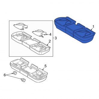 New OEM Rear Seat Cover Fits, 2017-2018 Lincoln MKX - Part # FA1Z5863804FJ