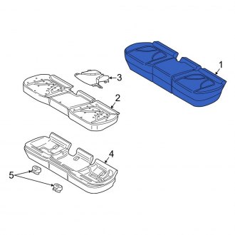 New OEM Rear Seat Cover Fits, 2019-2020 Lincoln Nautilus - Part # KA1Z5863804BC