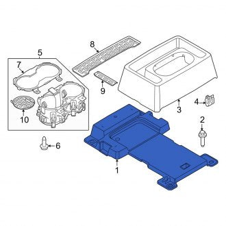 New OEM Center Rear Center Console Fits, 2020-2023 Lincoln Aviator - Part # LC5Z78045B32A