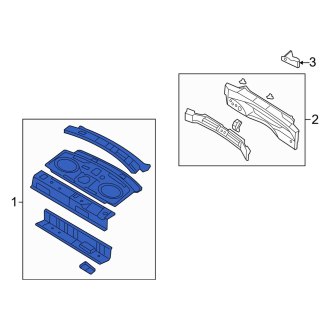 New OEM Rear Package Tray Fits, 2006-2009 Mercury Milan - Part # 8E5Z5446668HC