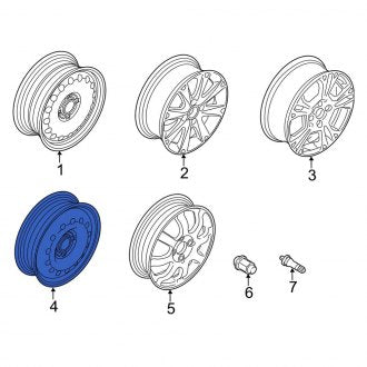 New OEM Wheel Fits, 2014-2019 Ford Fiesta - Part # C1BZ1007E