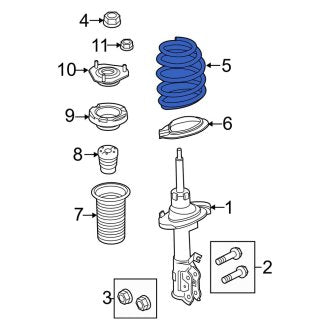 New OEM Front Coil Spring Fits, 2011-2013 Ford Fiesta - Part # BE8Z5310B
